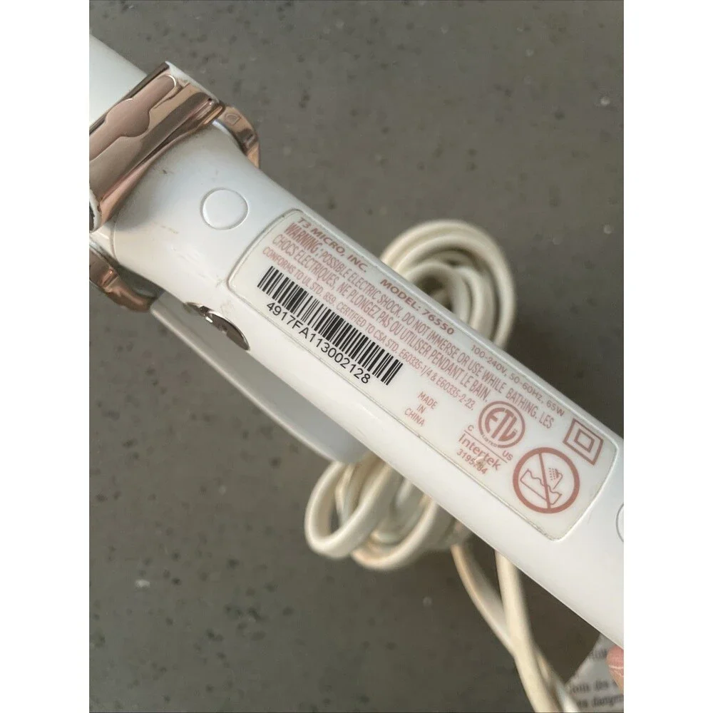 T3 SinglePass Curl 1.25 Inch Professional Curling Iron white rose gold
